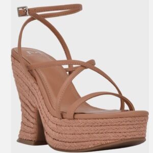 🌸MARC FISHER🌸  Fetch Espadrille Wedge Heel Sandals Size: 9.5